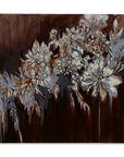 Wendy Martin Fine Art on Panel - Ananda Floral in Merlot