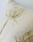 PALM Pillow | Olive on Natural
