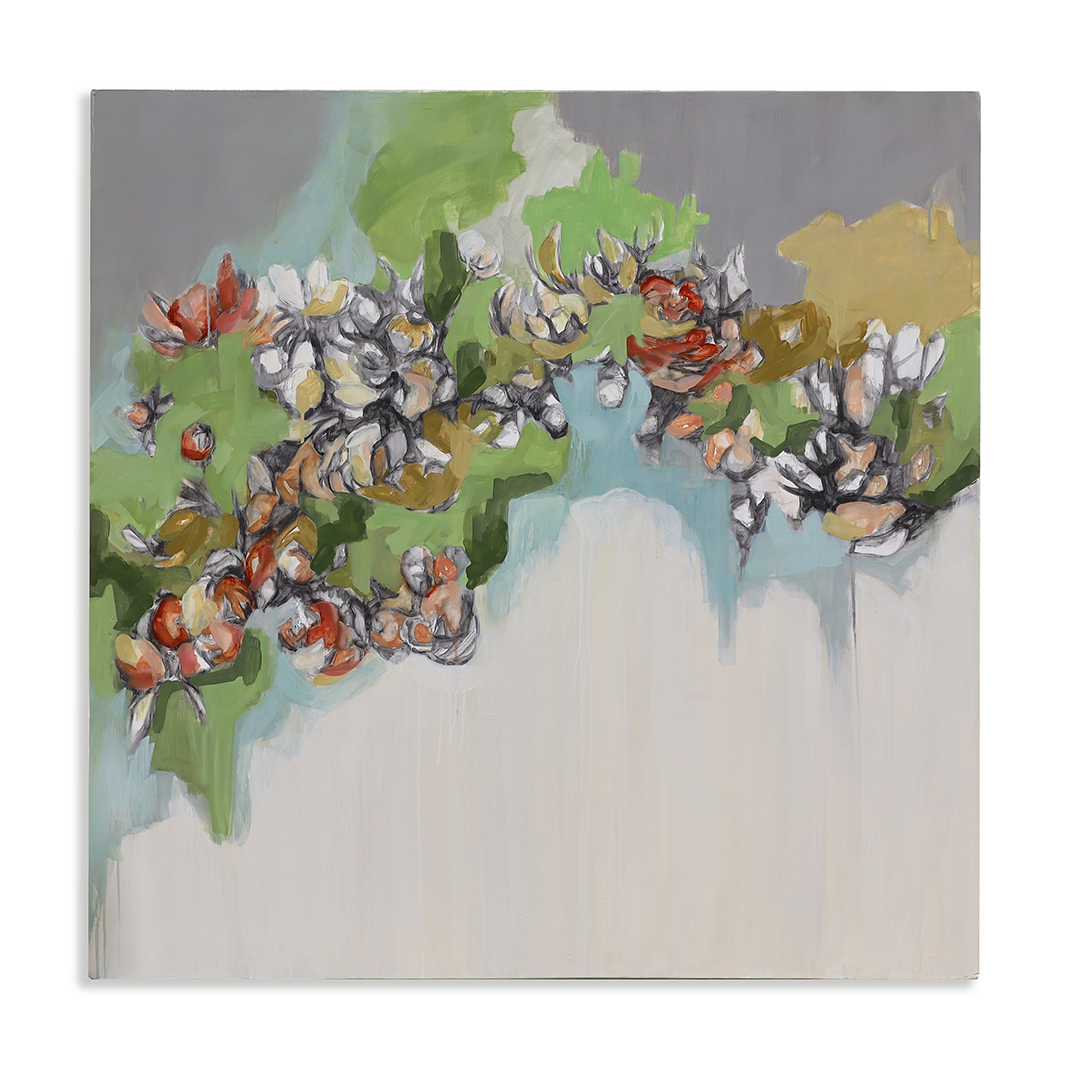 Wendy Martin fine art panel on panel Ananda spring floral 