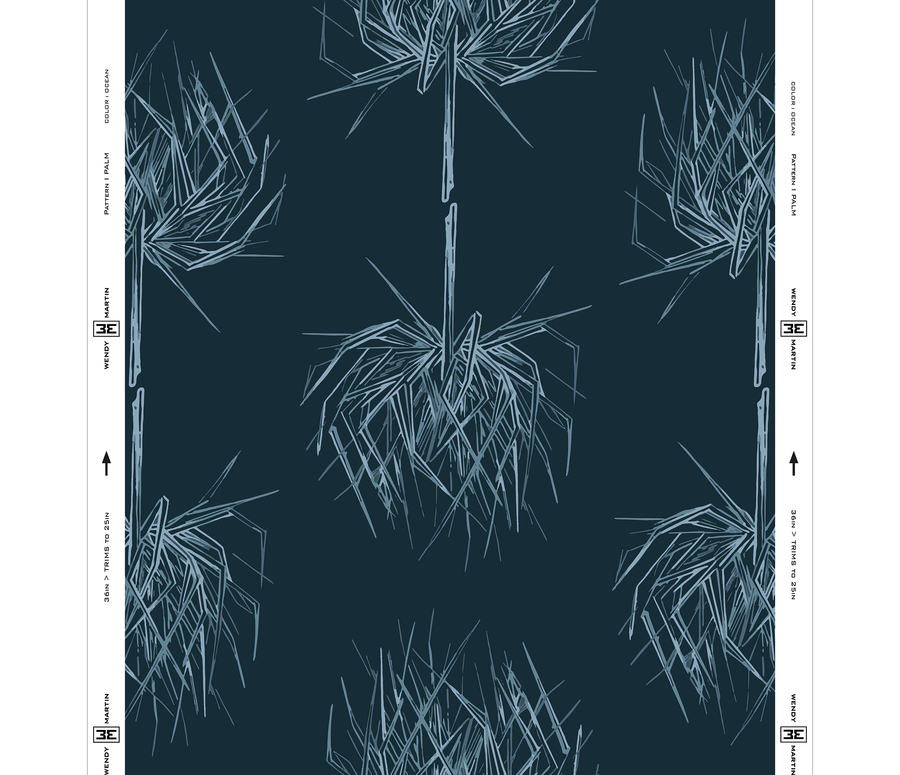 PALM GRASSCLOTH | OCEAN