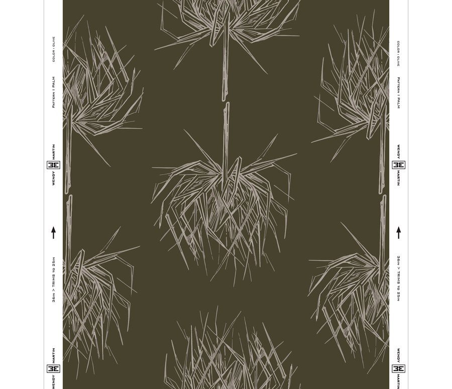 PALM GRASSCLOTH | OLIVE