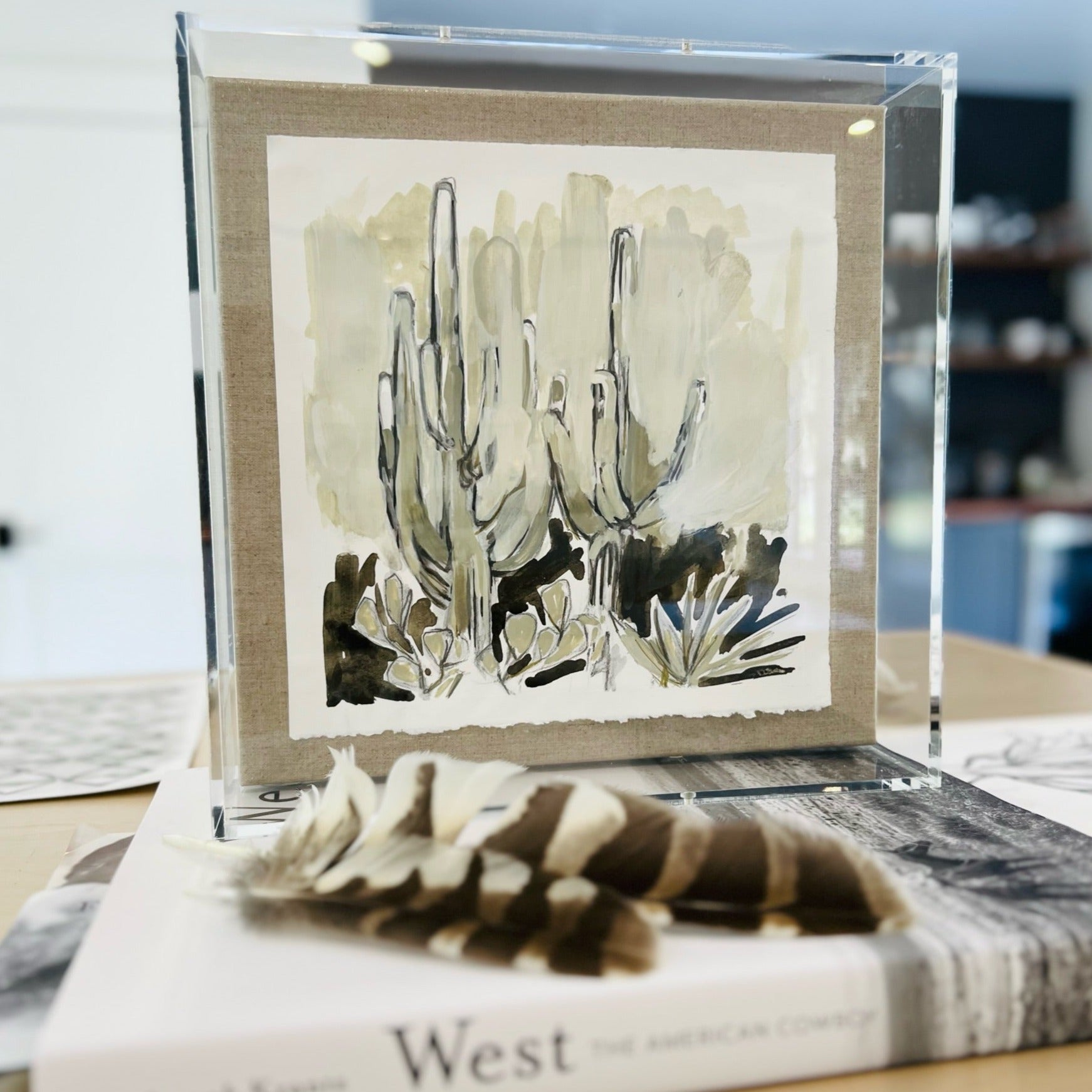wendy martin fine art cactus painting