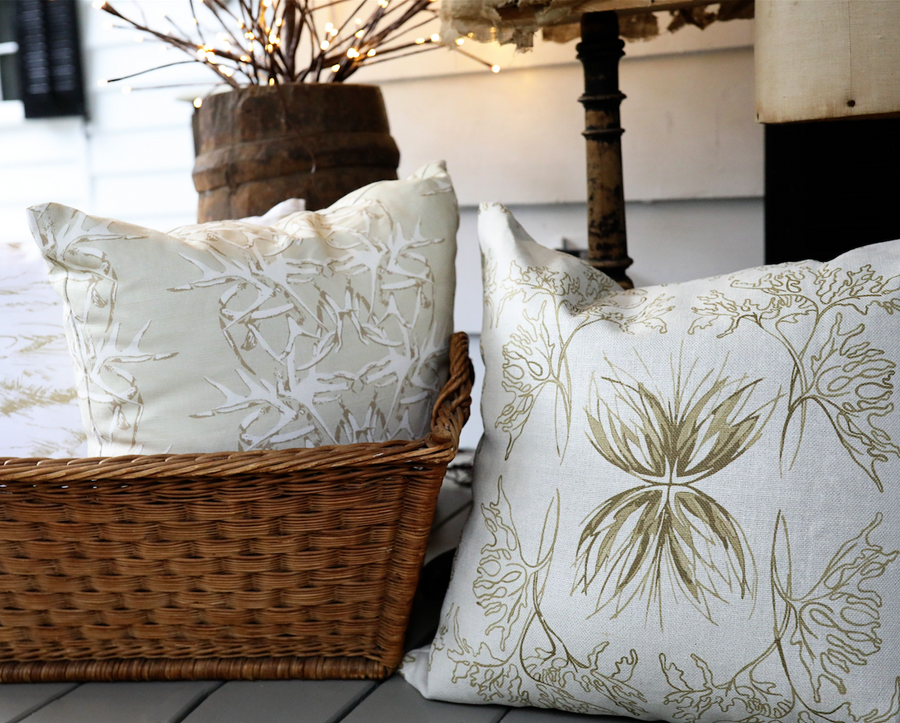 BEETLE & BUD Pillow | Brass