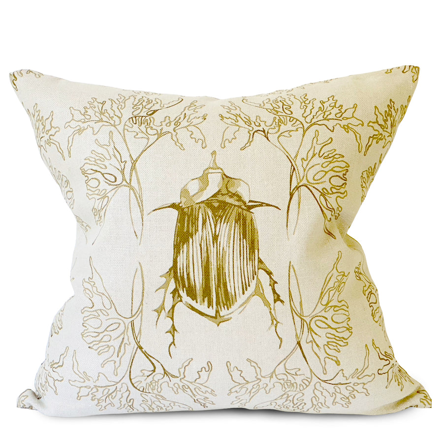 BEETLE & BUD Pillow | Brass